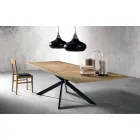 Modern Extendable Table in Oak Wood Made in Italy - Oncino Viadurini