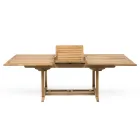 Extendable Outdoor Table in Teak of Various Sizes - Yggdrasil Viadurini