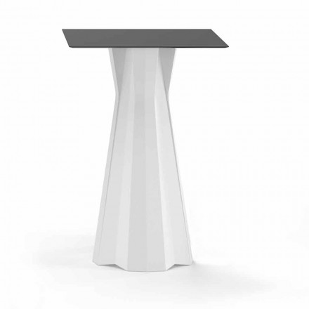 High Table with Hpl Top and Polyethylene Base Made in Italy - Tinuccia Viadurini