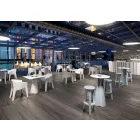 High Table with Hpl Top and Polyethylene Base Made in Italy - Tinuccia Viadurini