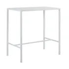 Garden High Table in Galvanized Steel Made in Italy - Vesna Viadurini