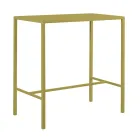 Garden High Table in Galvanized Steel Made in Italy - Vesna Viadurini