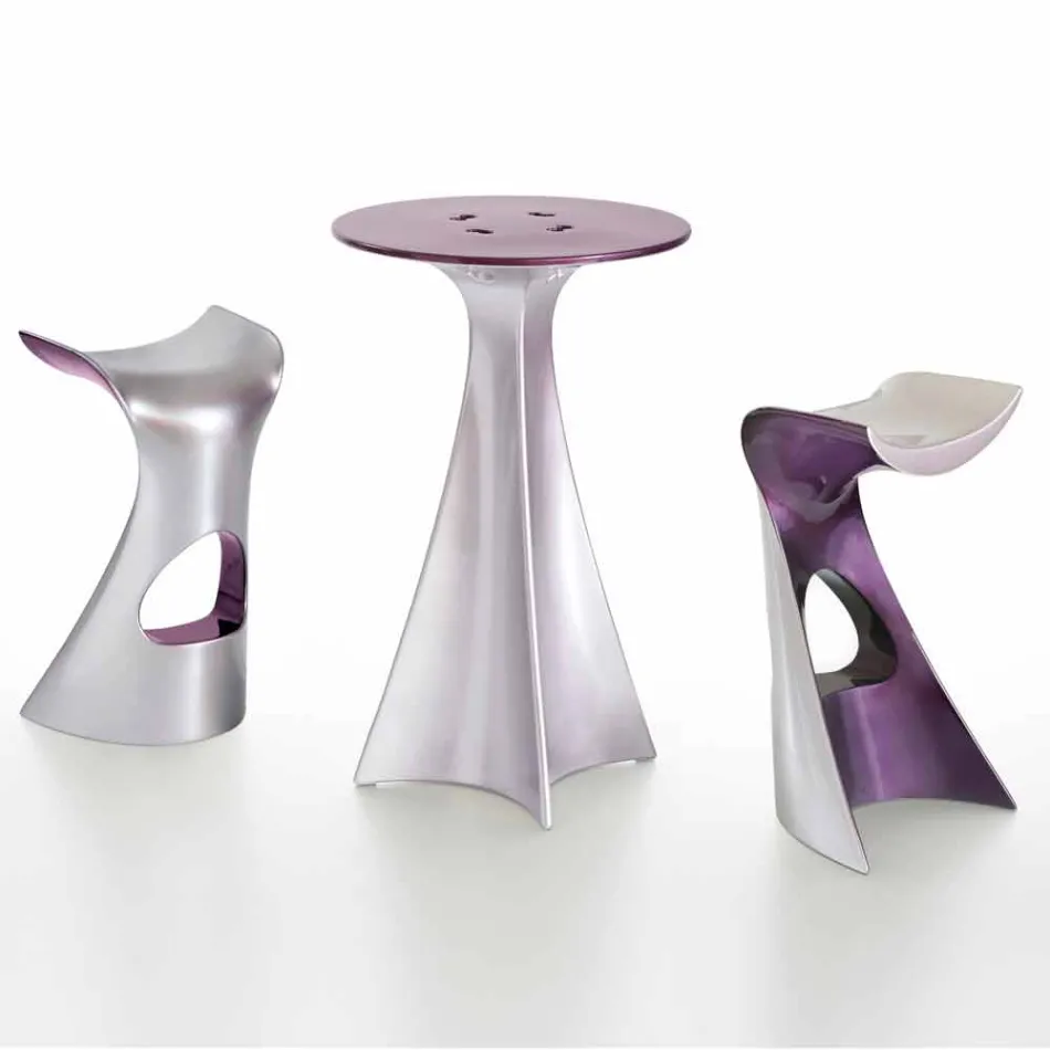 Modern Design High Table, in Polyethylene - Jet Next by Slide Viadurini