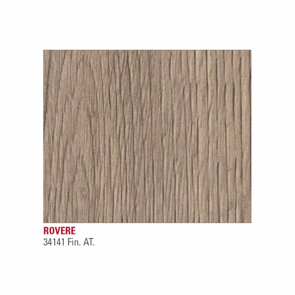 Table with Extendable Top Up to 334 cm Wood Effect Made in Italy - Bavaria Viadurini