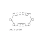 Table with barrel-shaped ceramic top and steel base Made in Italy - Ezzellino Viadurini