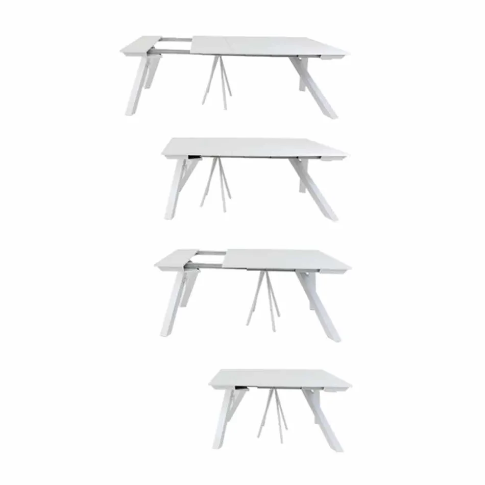 Extendable Console Table up to 325 cm in Melamine Made in Italy - Settimmio Viadurini