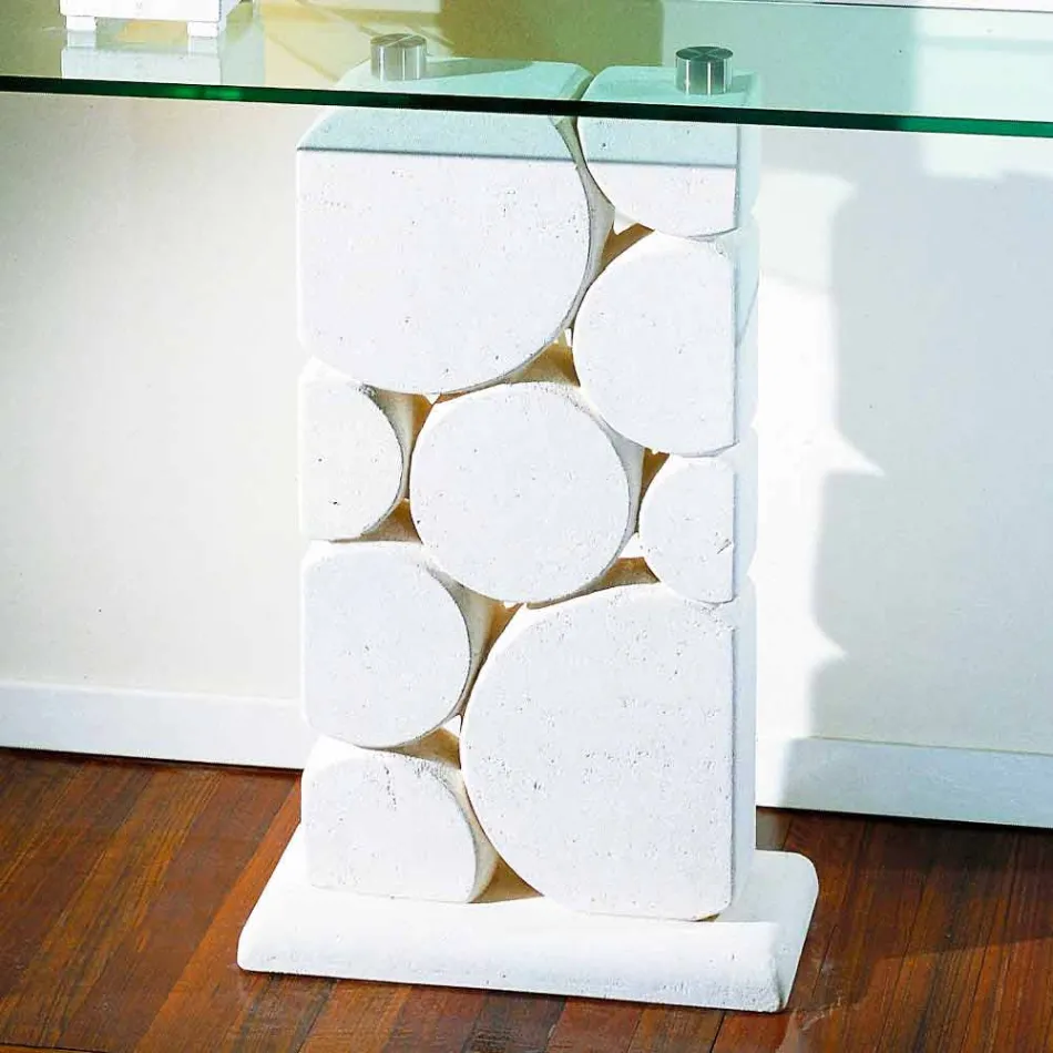 Contemporary Hosios contemporary design stone and crystal table Viadurini