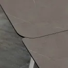 Extendable Kitchen Table Up to 280 cm Marble Effect Made in Italy - Pinocchio Viadurini