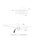Extendable Kitchen Table Up to 280 cm in Wood Made in Italy - Carlino Viadurini