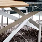 Extendable Kitchen Table Up to 280 cm in Wood Made in Italy - Carlino Viadurini