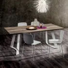 Kitchen Table in HPL with Fine Made in Italy Metal Base - Pinocchio Viadurini