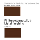 300 cm Glass Table with Metal Base, Made in Italy Design - Lunaria Viadurini