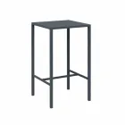 Outdoor Painted Metal Square Bar Table Made in Italy - Fada Viadurini