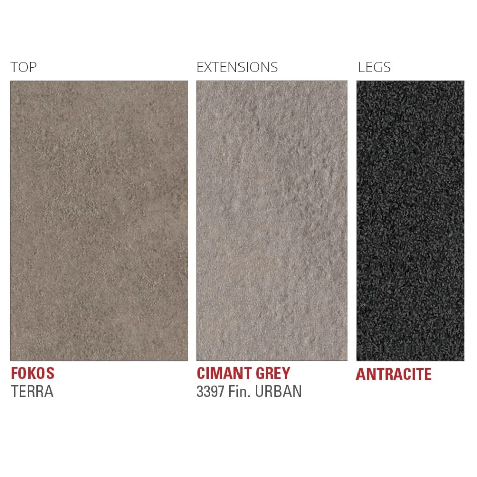 Extendable Kitchen Table in Fine Laminam Ceramic Made in Italy - Efisto Viadurini