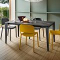 Extendable Kitchen Table in Precious Laminam Ceramic Made in Italy - Efisto