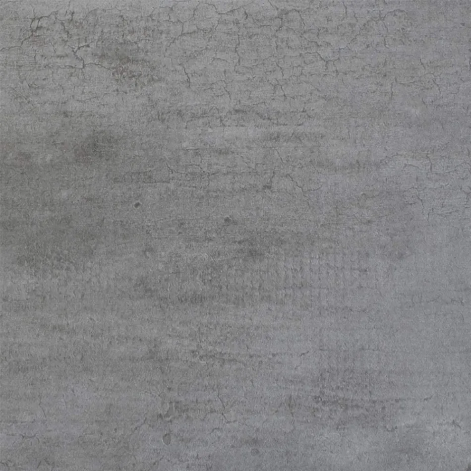 Extendable Kitchen Table in Anthracite Wood and Iron Made in Italy - Sassone Viadurini