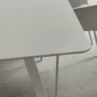 Kitchen Table with Barrel Top in Fenix Made in Italy, Luxury - Lingotto Viadurini