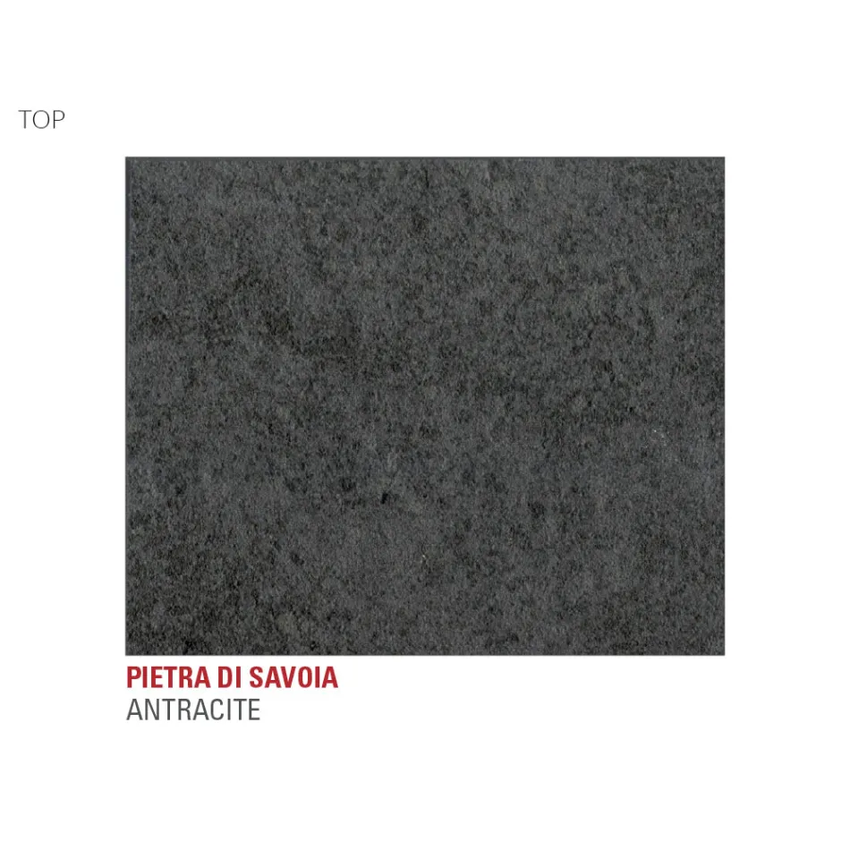 Kitchen Table with Laminam Top Made in Italy, High Quality - Lingotto Viadurini