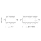 Fenix Kitchen Table Extendable up to 300 cm Made in Italy - Grotta Viadurini