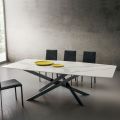 Laminam Kitchen Table with Metal Structure Made in Italy - Carlino