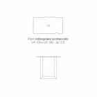 Kitchen table in solid wood and metal made in Italy, Flora Viadurini