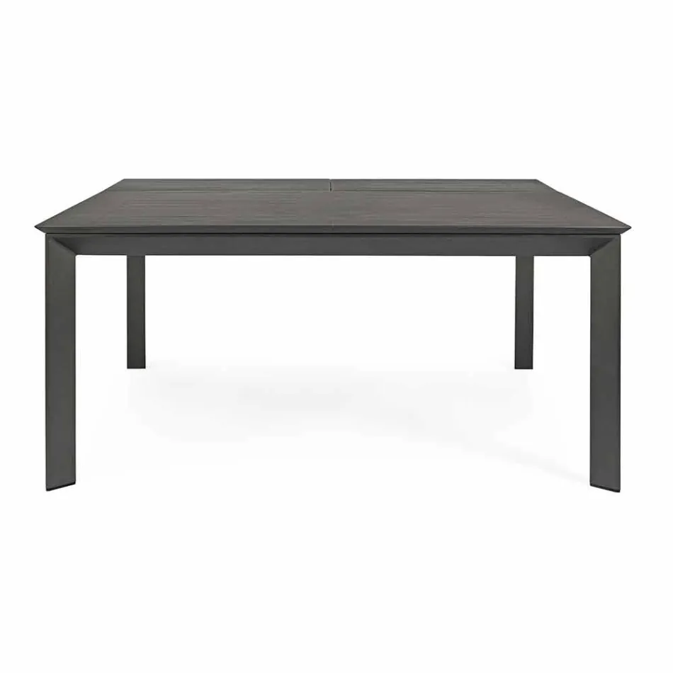 Extendable Outdoor Table Up to 160 cm in Aluminum Homemotion - Andries Viadurini