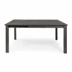 Extendable Outdoor Table Up to 160 cm in Aluminum Homemotion - Andries Viadurini