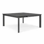 Extendable Outdoor Table Up to 160 cm in Aluminum Homemotion - Andries Viadurini