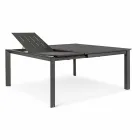 Extendable Outdoor Table Up to 160 cm in Aluminum Homemotion - Andries Viadurini