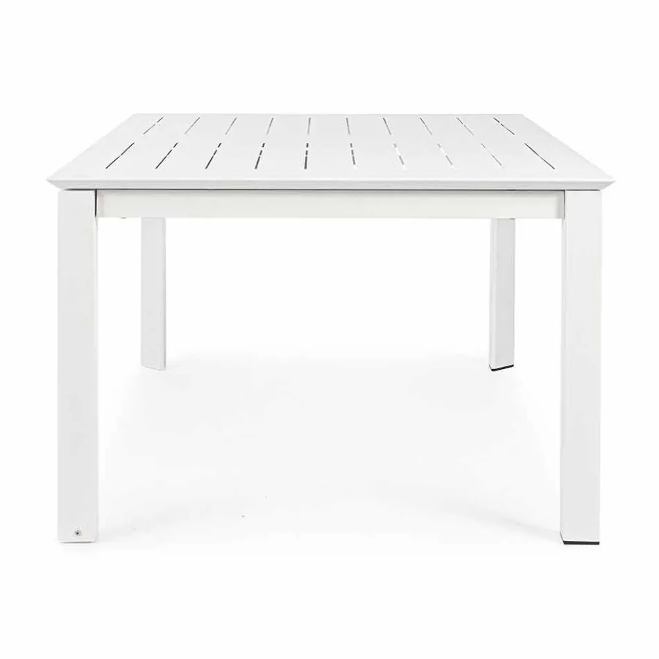 Extendable Outdoor Table Up to 160 cm in Aluminum Homemotion - Andries Viadurini