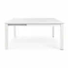 Extendable Outdoor Table Up to 160 cm in Aluminum Homemotion - Andries Viadurini