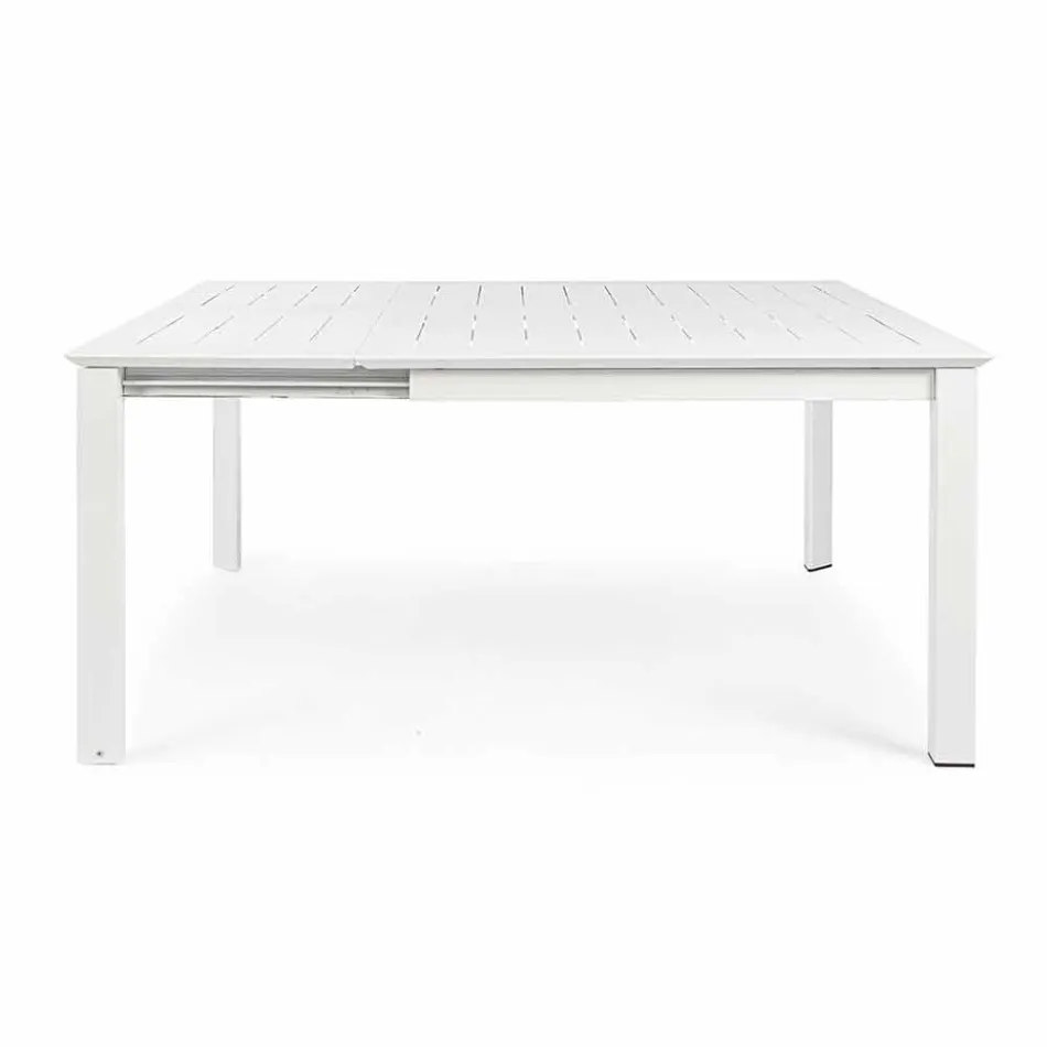 Extendable Outdoor Table Up to 160 cm in Aluminum Homemotion - Andries Viadurini