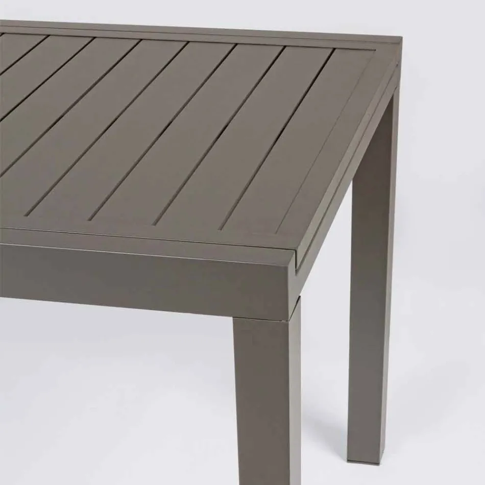 Extendable Outdoor Table Up to 240 cm in Aluminum, Homemotion - Arold Viadurini