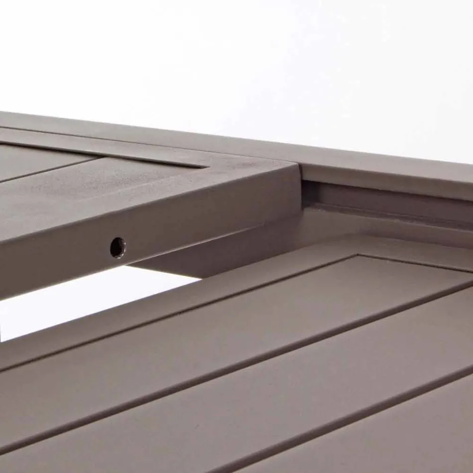 Extendable Outdoor Table Up to 240 cm in Aluminum, Homemotion - Arold Viadurini