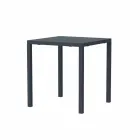 Modern Stackable Square Metal Outdoor Table Made in Italy - Aila Viadurini