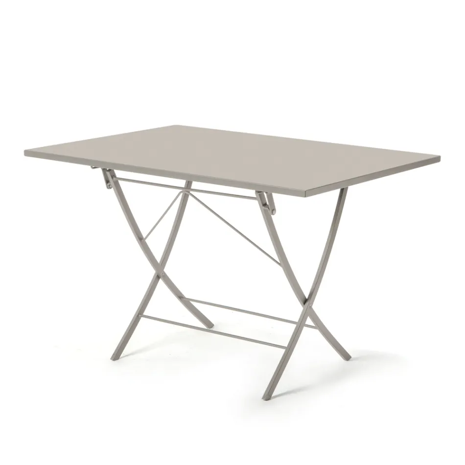 Galvanized Steel Outdoor Table Made in Italy - Blair Viadurini