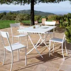 Galvanized Steel Outdoor Table Made in Italy - Blair Viadurini