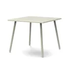 Square Outdoor Table in Galvanized Steel Made in Italy - Elvia Viadurini