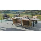 Varaschin Ellisse design outdoor table in colored aluminum Viadurini