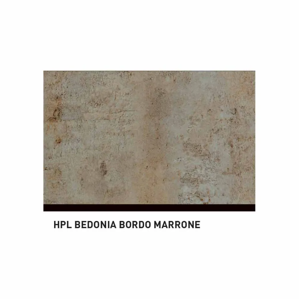 Varaschin Ellisse design outdoor table in colored aluminum Viadurini