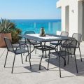 180cm Metal Mesh Garden Table Made in Italy - Lirion