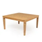 Garden Table with Brushed Natural Teak Structure - Artes Viadurini