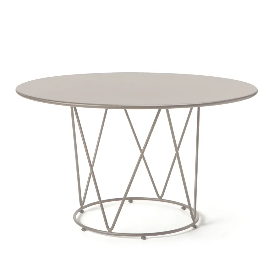 Steel Garden Table of Various Sizes Made in Italy - Brienne Viadurini