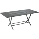 Garden Table in Galvanized Steel Made in Italy - Blair Viadurini