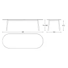 Garden Table Colored Hpl Top Made in Italy - Emma by Varaschin Viadurini