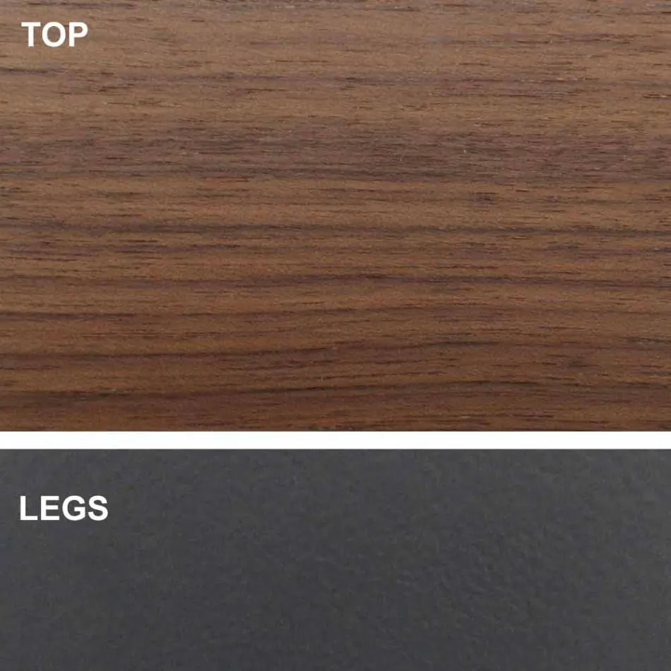 Barrel-shaped Dining Table with Veneered Top Made in Italy - Settimmio Viadurini