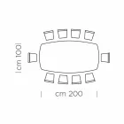 Luxury Made in Italy Barrel-Shaped Dining Table in Fenix and Steel - Settimmio Viadurini