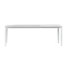Extendable Outdoor Dining Table 318 cm in Aluminum and Stoneware - Filomena Viadurini