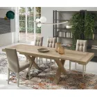 Dining Table Extendable to 260 cm Wood Effect Made in Italy - Lenova Viadurini