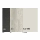 Extendable Dining Table to 298 cm in Metal and Ceramic Top - Anaconda Viadurini